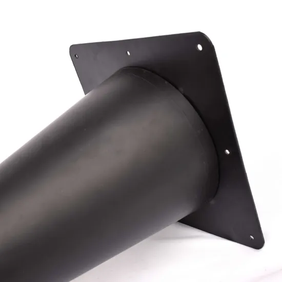 Muebles con recubrimiento de polvo negro de hierro Tulip Base de mesa para encimeras de mármol