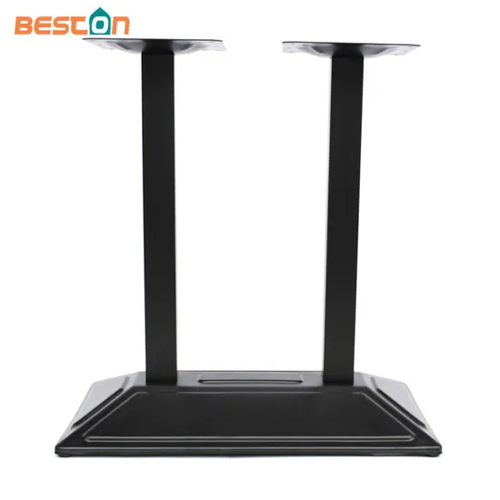 Patas de mesa de hierro fundido con recubrimiento en polvo bien fabricadas con fondo texturizado ornamental al por mayor