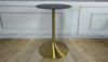Nuevo diseño de base de mesa de tulipán de rayita dorada de titanio para mesa de comedor