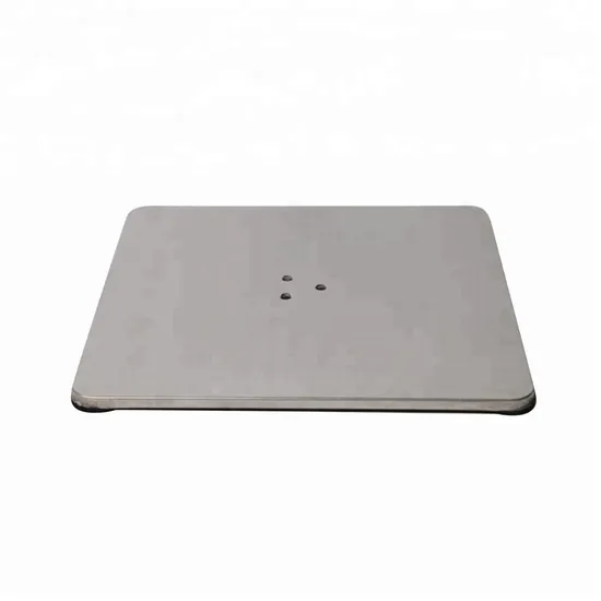 Accesorios para muebles Base de mesa de comedor de acero inoxidable moderna para vidrio