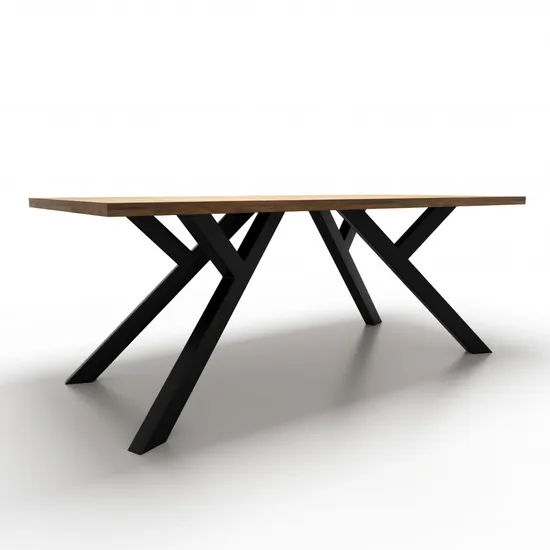 MID Century Farmhouse Y Base de metal para muebles de madera Patas de mesa de acero