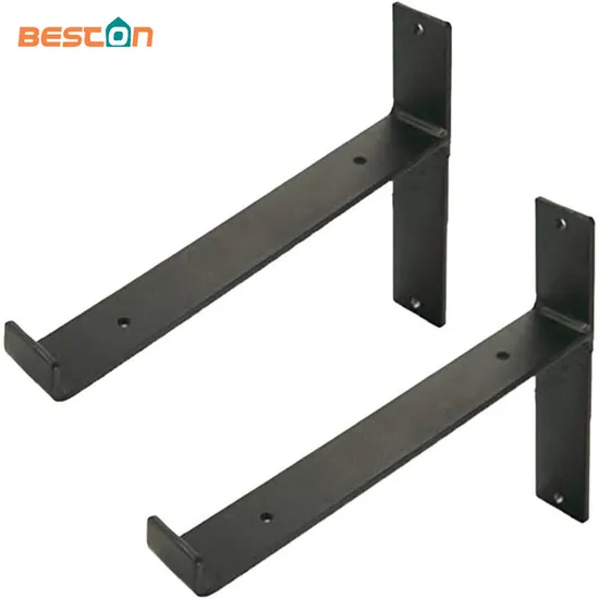 Soportes para estantes Soportes montados en la pared de granja resistentes de hierro negro