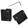 Kit de herrajes para puerta corrediza de granero con rueda de radios | Solución de puerta interior de madera con acero cromado | Uso industrial y doméstico