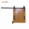 Sistema de rieles para puertas de granero, rústico, clásico, plano, de acero al carbono: ideal para renovaciones de casas de estilo vintage y granjas