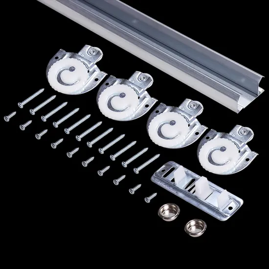 Dos ruedas con rodamiento de 200 libras, herrajes para puertas corredizas de aluminio