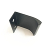 Manija de aluminio del gabinete del perfil del borde de la puerta de la cocina del acabado del color cepillado negro mate