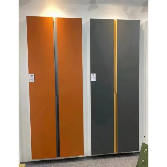 Manija de puerta de gabinete de guardarropa con relámpago de aluminio sin ranuras ocultas
