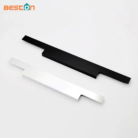Accesorios de Hardware para muebles, mango de perfil de borde, mango de armario de cocina de aluminio