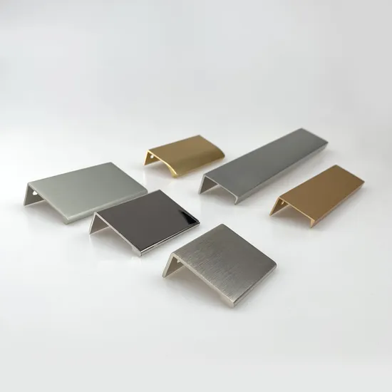 Tiradores ocultos Tirador de armario de cocina oculto con cajón de aluminio negro dorado