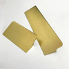 Muebles de armario, cocina, gabinete de aluminio, mango cepillado de latón dorado