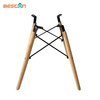 Base de silla de madera duradera directa de fábrica con marco y patas de madera maciza de haya