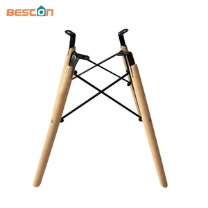 Base de silla de madera duradera directa de fábrica con marco y patas de madera maciza de haya