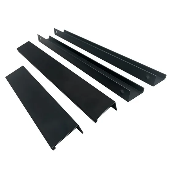 Tirador minimalista para puerta de armario de borde estrecho y sin perforaciones