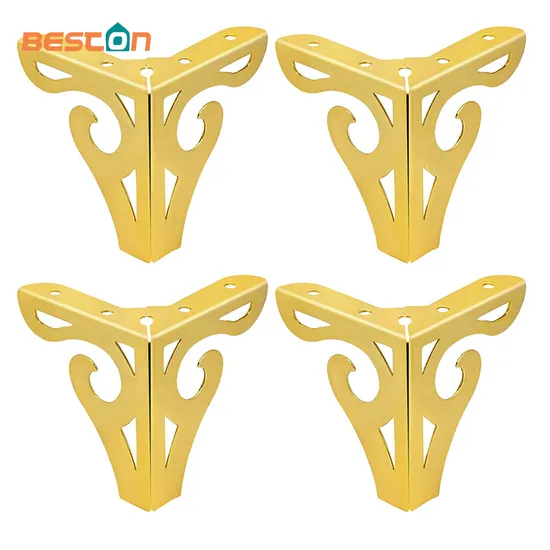 Patas redondas ajustables de metal para muebles – Patas centrales de repuesto gruesas y resistentes para camas, sofás, armarios y listones de mesa