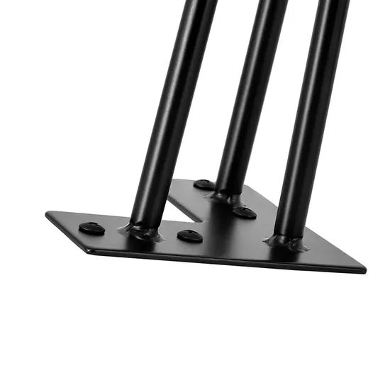 Patas de horquilla de acero con recubrimiento en polvo de 4 a 40 pulgadas - Retro industrial, venta al por mayor para muebles comerciales y de bricolaje