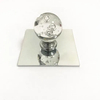Perilla cromada del cajón del gabinete de cristal del estilo del hardware de los muebles del cinc