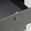 Cerradura de cuero elegante del cajón del gabinete de la huella dactilar con las cerraduras electrónicas negras del negro de la carga por USB