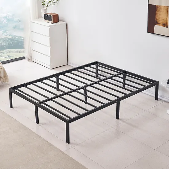 Marco de cama de metal del mismo tamaño montado fácil de los muebles elegantes del ahorro de espacio