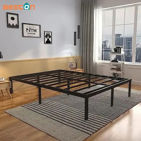 Marco de cama de metal del mismo tamaño montado fácil de los muebles elegantes del ahorro de espacio