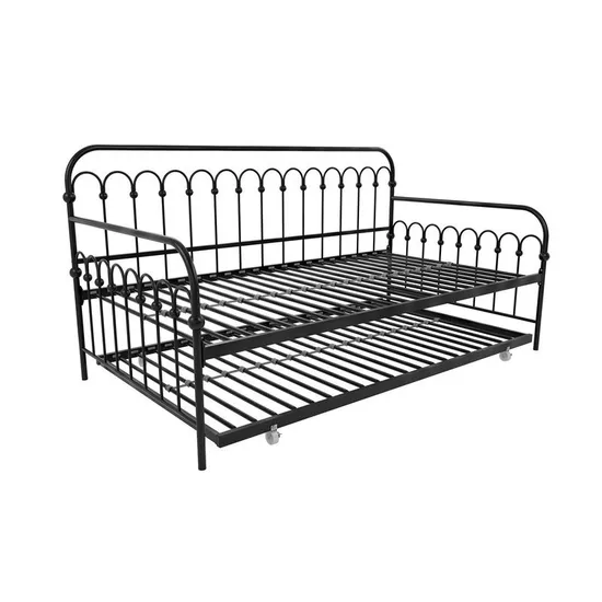 Muebles de dormitorio, plataforma de jardín, sofá cama, sofá cama con estructura de hierro metálico y nido