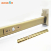 Accesorios de guardarropa Barra de armario ovalada con barra de armario de aluminio color champán negro claro