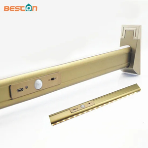 Accesorios de guardarropa Barra de armario ovalada con barra de armario de aluminio color champán negro claro