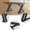 Patas de base de mesa de oficina de escritorio de metal industrial de 28 pulgadas