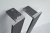 Patas de mesa de metal industrial, patas de mesas de comedor para uso doméstico