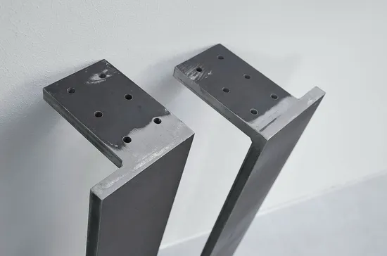 Patas de mesa de metal industrial, patas de mesas de comedor para uso doméstico