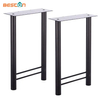 Base de mesa de comedor cromada, herrajes para muebles, patas de mesa en forma de H
