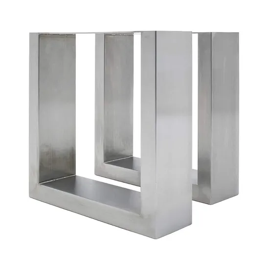Pies de banco de base modernos Patas de mesa de comedor cuadradas de café