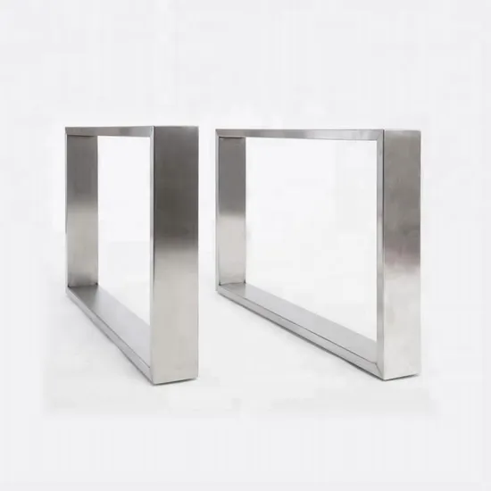 Patas de mesa de metal en forma de U cónicas al mejor precio de nueva llegada