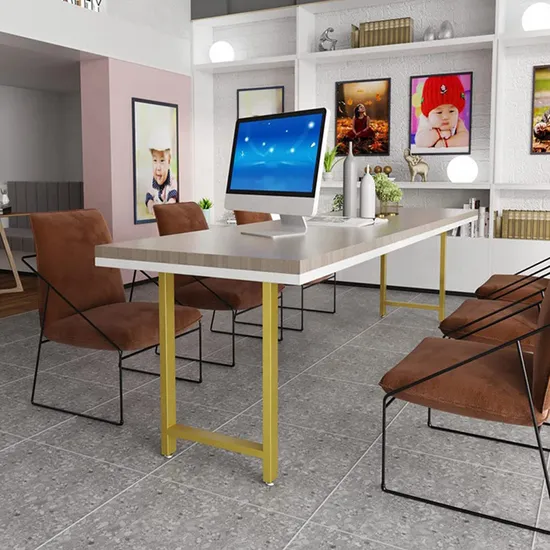 Patas de mesa doradas para escritorio de comedor resistente de hierro fundido