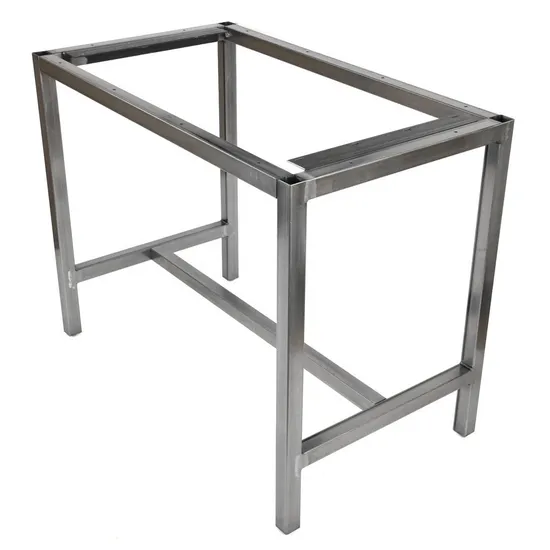 Escritorio de oficina moderno, mesa de comedor para ordenador portátil, marco de mesa de acero
