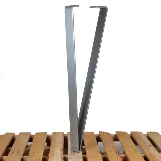 Patas de metal de mesa de hierro en forma de V de estilo industrial de nuevo diseño