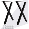 Patas de muebles de metal en forma de X Fabricante de acero Patas de mesa modernas