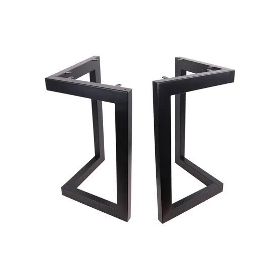 Patas de banco con base de mesa de centro de acero en forma de L