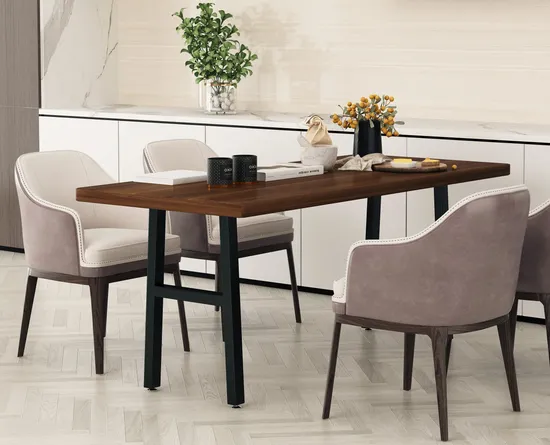 Patas de mesa de metal con forma duradera, venta al por mayor, estilo industrial