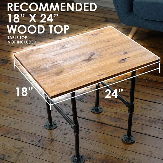 Muebles DIY Industrial Tubos de metal Patas de mesa