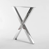 Patas de mesa de metal de acero inoxidable con forma de X de alta calidad al por mayor
