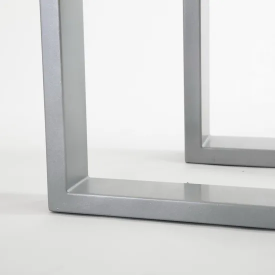 Pata de mesa de metal, patas de mesa de muebles de moda simples de acero inoxidable cuadradas