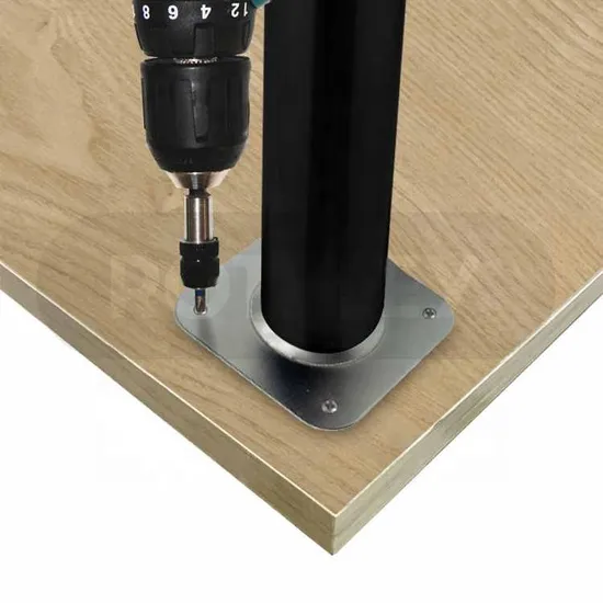 Pata de mueble Pata de mesa de comedor redonda de metal