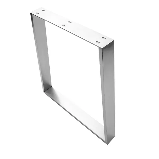 Patas de mesa de comedor de acero inoxidable modernas trapezoidales a precio de fábrica