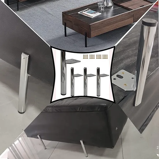 Patas de muebles de acero modernas para sofá/cama/gabinete: actualice su sofá con patas de metal resistentes