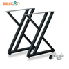 Patas de base de mesa de oficina de escritorio de metal industrial de 28 pulgadas