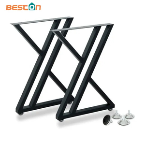 Patas de base de mesa de oficina de escritorio de metal industrial de 28 pulgadas