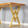 Muebles resistentes para oficina, escritorio de comedor, patas de mesa de metal de acero cuadradas