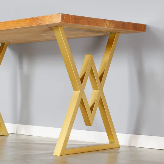 Muebles resistentes para oficina, escritorio de comedor, patas de mesa de metal de acero cuadradas