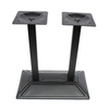 Patas de mesa de café y Pub de hierro, base de pedestal única, 2 patas