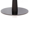 Base de mesa redonda de metal, pata de mesa de acero inoxidable, color negro titanio, precio al por mayor